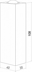 Накладной светильник Elektrostandard Petite 40110/LED белый