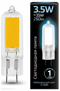 Лампа светодиодная Gauss LED G4 G9 3.5Вт 4100K 107807203