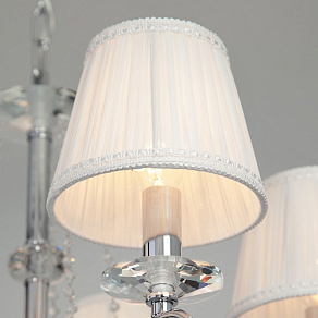 Подвесная люстра Eurosvet 10082 10082/5 хром/прозрачный хрусталь Strotskis