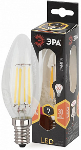 Лампа светодиодная Эра F-LED E14 7Вт 2700K F-LED B35-7W-827-E14