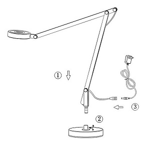 Настольная лампа офисная Globo Wilo 24126T