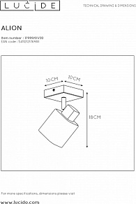 Спот Lucide Alion 17999/01/30