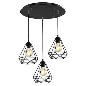 Подвесной светильник Imex MD.1706 MD.1706-3-P BK