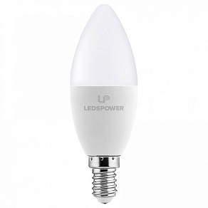 Лампа светодиодная LEDS POWER C37 E14 6Вт 4000K 006703