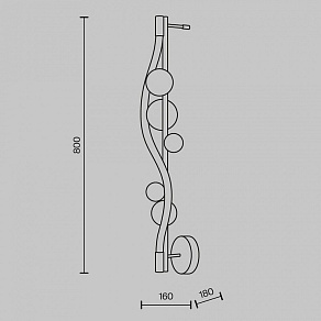 Накладной светильник Maytoni Oasis MOD289WL-L18BS3K