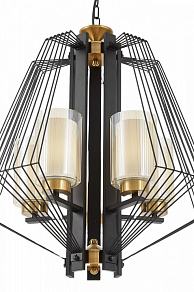 Подвесная люстра LUMINA DECO Canti LDP 1244-5 BK+MD