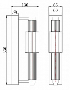 Бра Maytoni Verticale MOD308WL-L9CH3K
