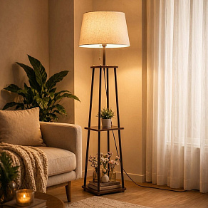 Торшер с полкой Loft it Cara 10574F