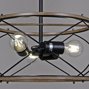 Подвесная люстра ILLUMICO WOOD IL1008-3P-05 BK WOOD