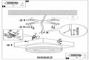 Накладной светильник Eglo ПРОМО Fradelo 95662