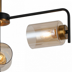 Люстра на штанге ILLUMICO  IL8248-3COU-79 BK GD