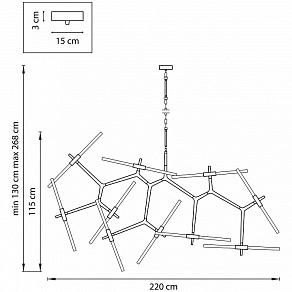 Подвесная люстра Lightstar Struttura 742207