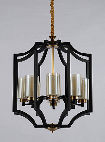 Подвесная люстра LUMINA DECO Vigatto LDP 1224-8 BK+MD