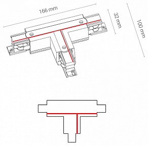 Соединитель T-образный для треков Nowodvorski Ctls Power 8237