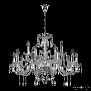 Подвесная люстра Bohemia Ivele Crystal 117 117/10+5/240 Ni