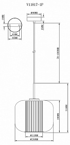 Подвесной светильник Moderli Ember V11817-1P