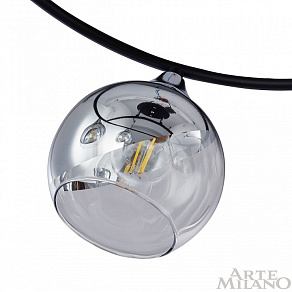Потолочная люстра Arte Milano AMALFI-322403 322403/5 BK+CR