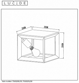 Накладной светильник Lucide Thor 73102/01/15