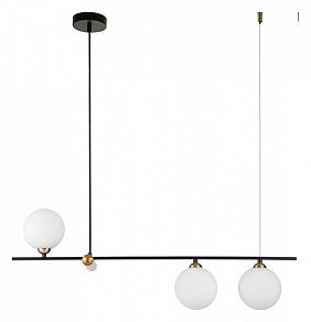 Подвесной светильник Indigo Opaco 11015/3P Black