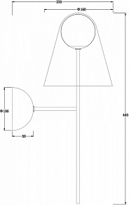 Бра Freya Doublety FR5382WL-01BS
