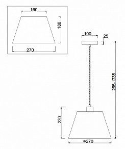 Подвесной светильник Freya Alessandra FR2016PL-01BZ