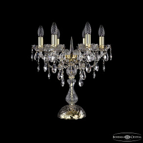 Настольная лампа декоративная Bohemia Ivele Crystal 1415 1415L/6/141-47 G