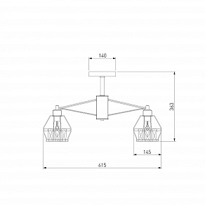 Люстра на штанге Eurosvet Lord 70075/5 черный