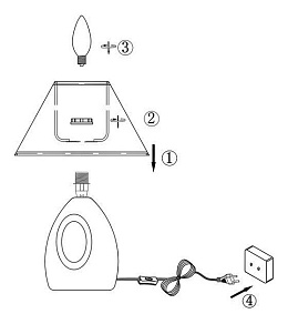 Настольная лампа декоративная Globo Sonja 21670