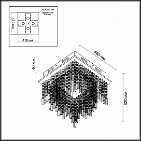 Потолочная люстра Odeon Light Lola 2231/12A