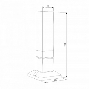 Наземный низкий светильник Elektrostandard  1536 TECHNO LED