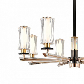 Люстра на штанге Indigo Grandioso 13038/8R Black