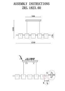 Подвесной светильник Zortes Rony ZRS.1209.01