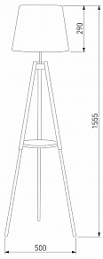 Торшер с полкой TK Lighting Lozano 1091 lozano 1