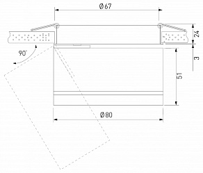 Встраиваемый светильник Elektrostandard Stark 25035/LED