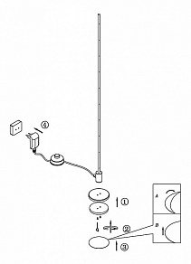 Торшер Globo Clite 58090