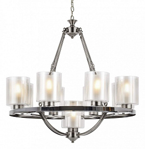Подвесная люстра LUMINA DECO Santini LDP 1220-9 CHR+WT