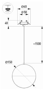 Подвесной светильник Arlight EMISFERO 064193
