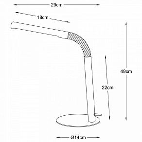 Настольная лампа офисная Lucide Gilly 36612/03/30