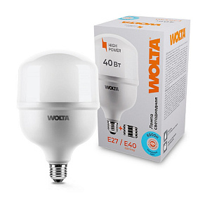 Лампа светодиодная Wolta  Е27/Е40 40Вт 6500K 25WHP40E27/40