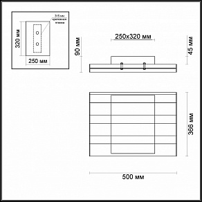 Накладной светильник Odeon Light Piano 4015/71CL