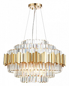 Подвесная люстра Natali Kovaltseva Ruby RUBY 81442/10C GOLD