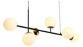 Подвесная люстра iLamp Golden 9136P/6 BK-WH