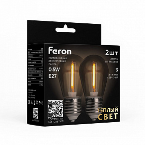 Лампа светодиодная Feron LB E27 0.5Вт 2700K 51036