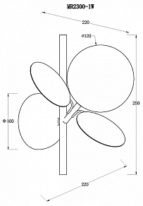 Бра MyFar Flavia MR2300-1W