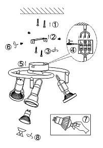 Спот Globo Anne 54383-3