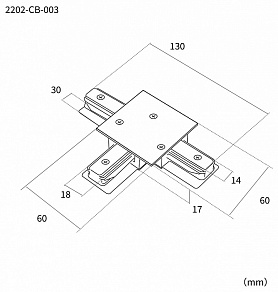 Соединитель T-образный для треков Favourite Practica 2202-CB-003