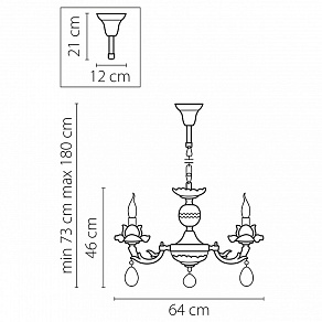 Подвесная люстра Osgona Anemone 714064
