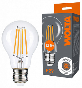Лампа светодиодная Wolta  E27 12Вт 4000K WF-A60-12W4KE27