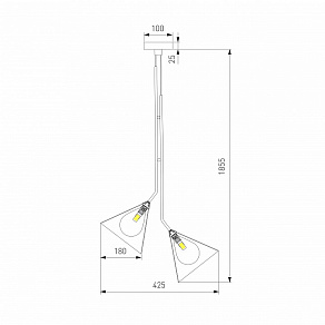 Подвесная люстра Eurosvet Enigma 70161/3 черный