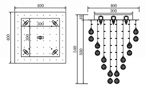 Потолочная люстра Maytoni Swirl MOD217-40-N